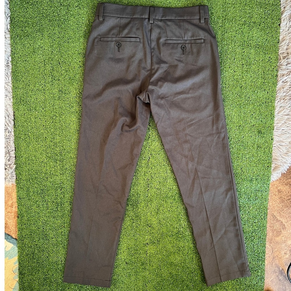 Haggar Cool 18 Pro Pants Men's Size 29x30 Grey Flat Front Dress Casual Office - Picture 7 of 7